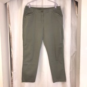Chico’s Ankle Pants Sage Green Size 3